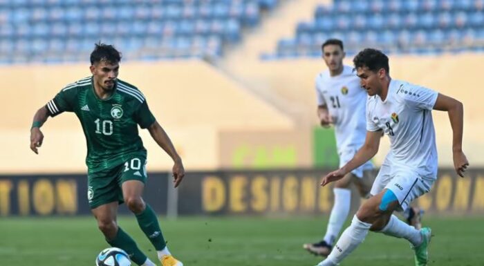 الأخضر الأولمبي يتغلب على منتخب الأردن في افتتاح الدورة الدولية الودية